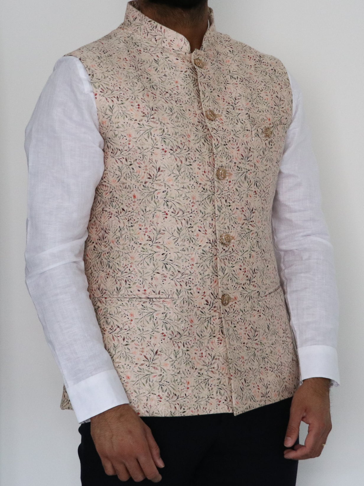 Marina Pink Nehru Jacket