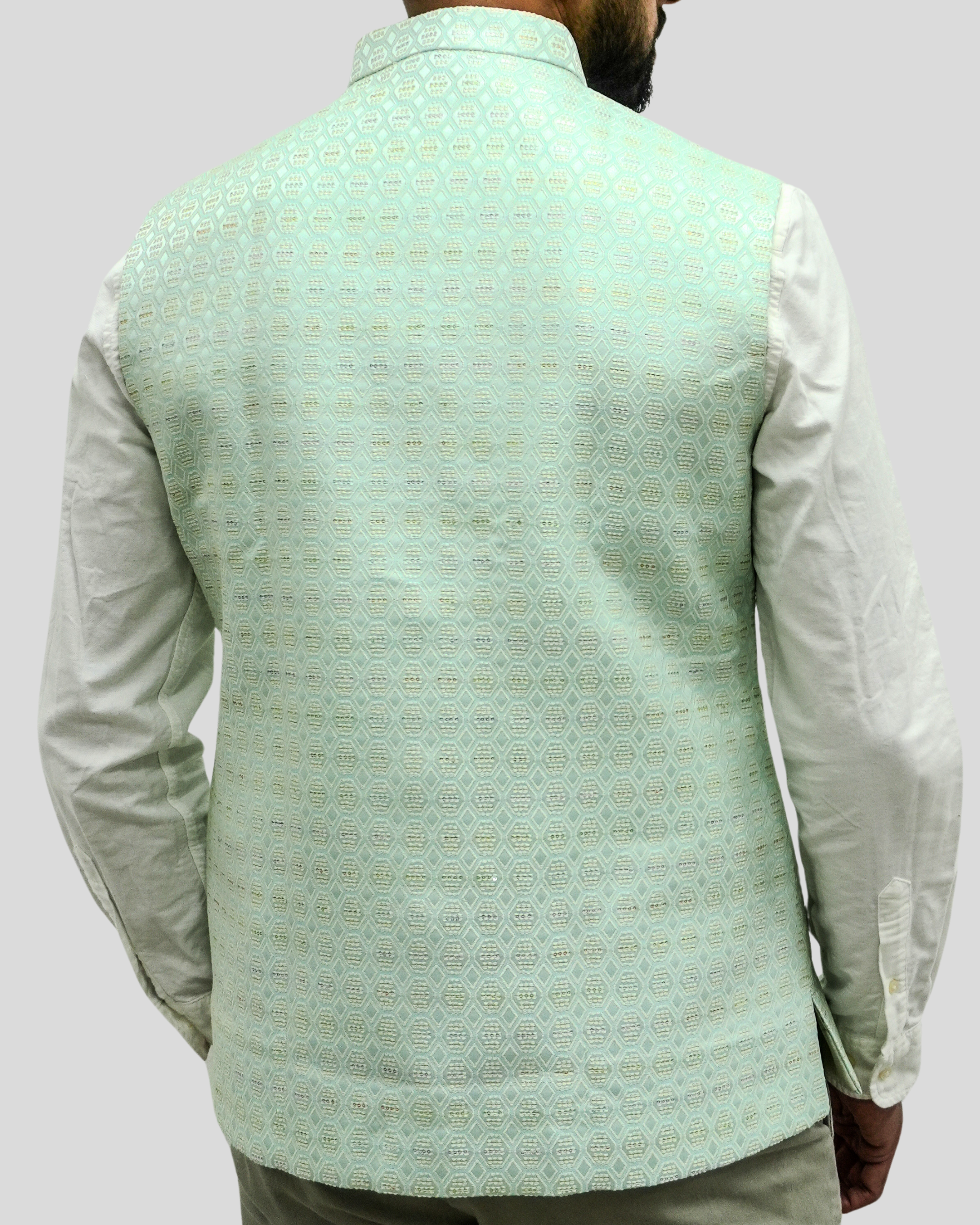 Pastel Green Nehru Jacket