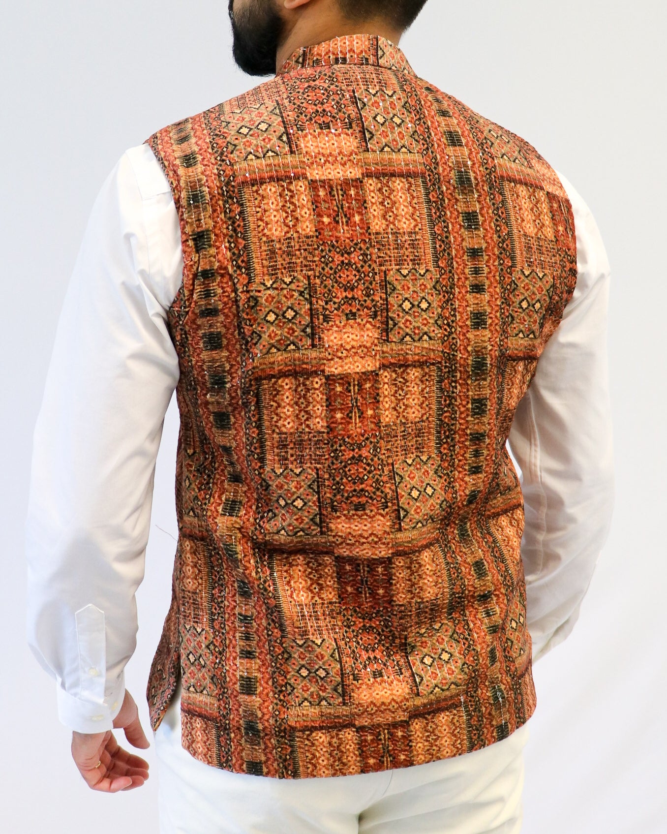 Light Mosaic Nehru Jacket