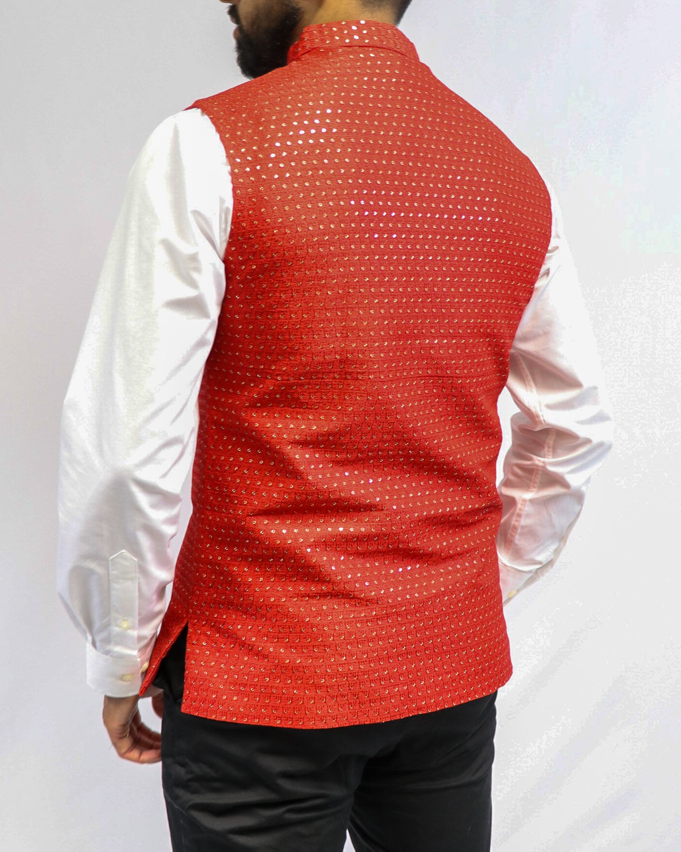 Maharaja Red Nehru Jacket