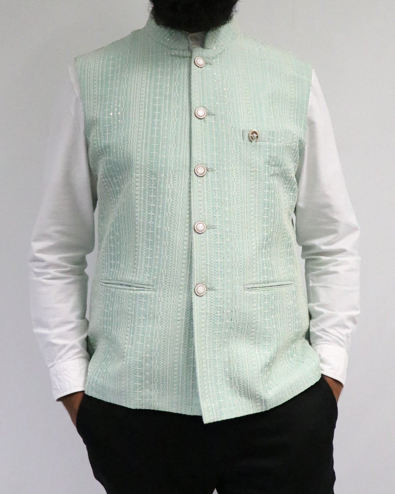 Regal Mint Nehru Jacket