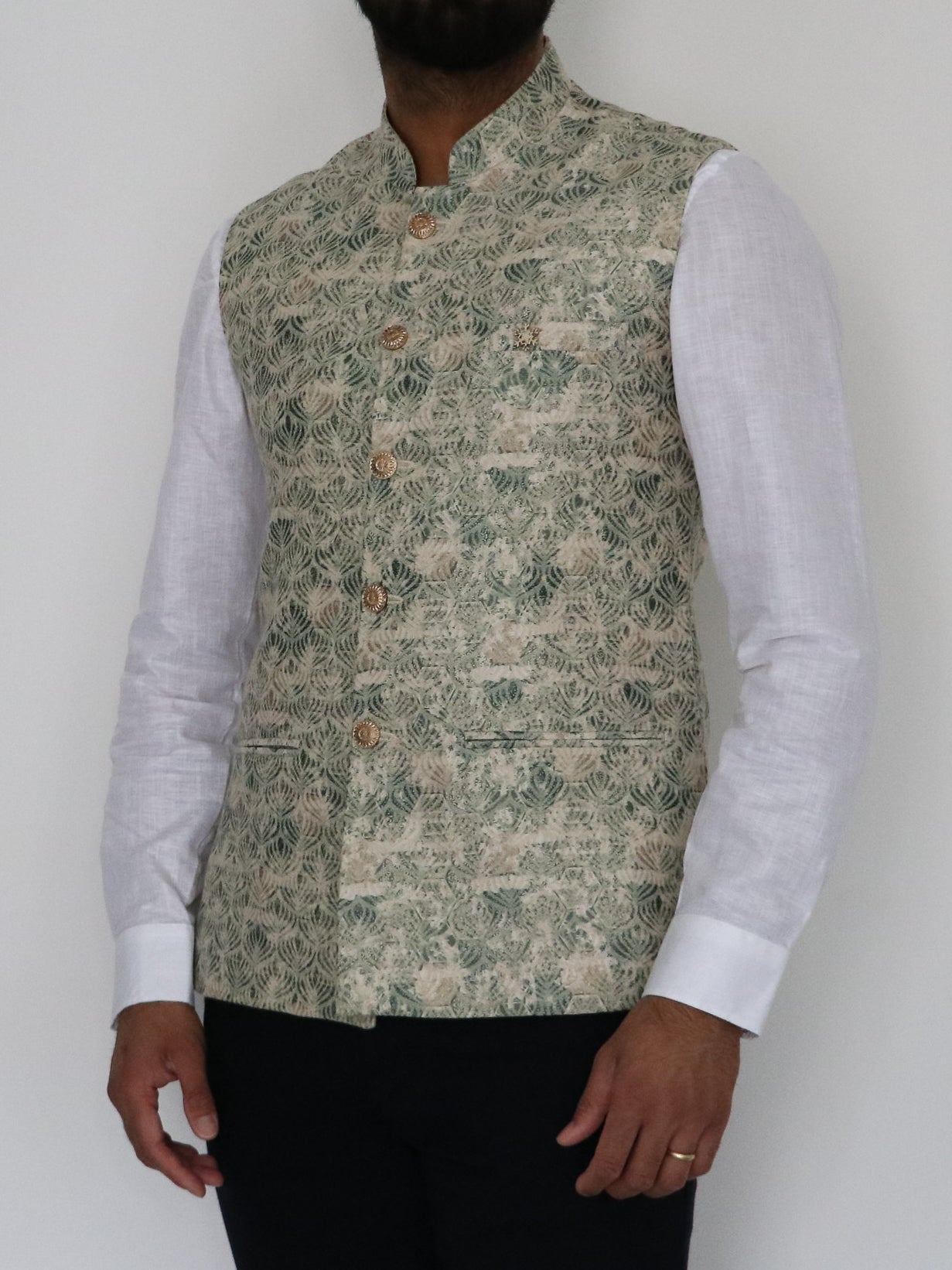 Heritage Green Nehru Jacket