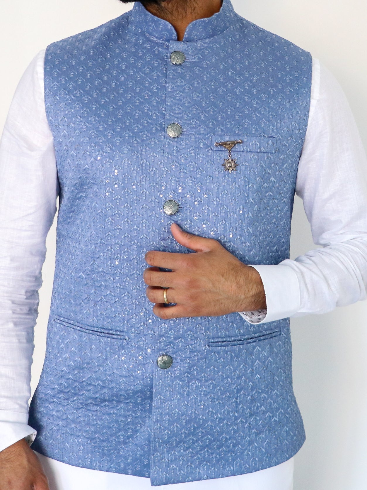 Buy Sky Blue, Blue, SeaGreen and Pink 2-Piece Ethnic Suit for Men by  SOJANYA Online | Ajio.com