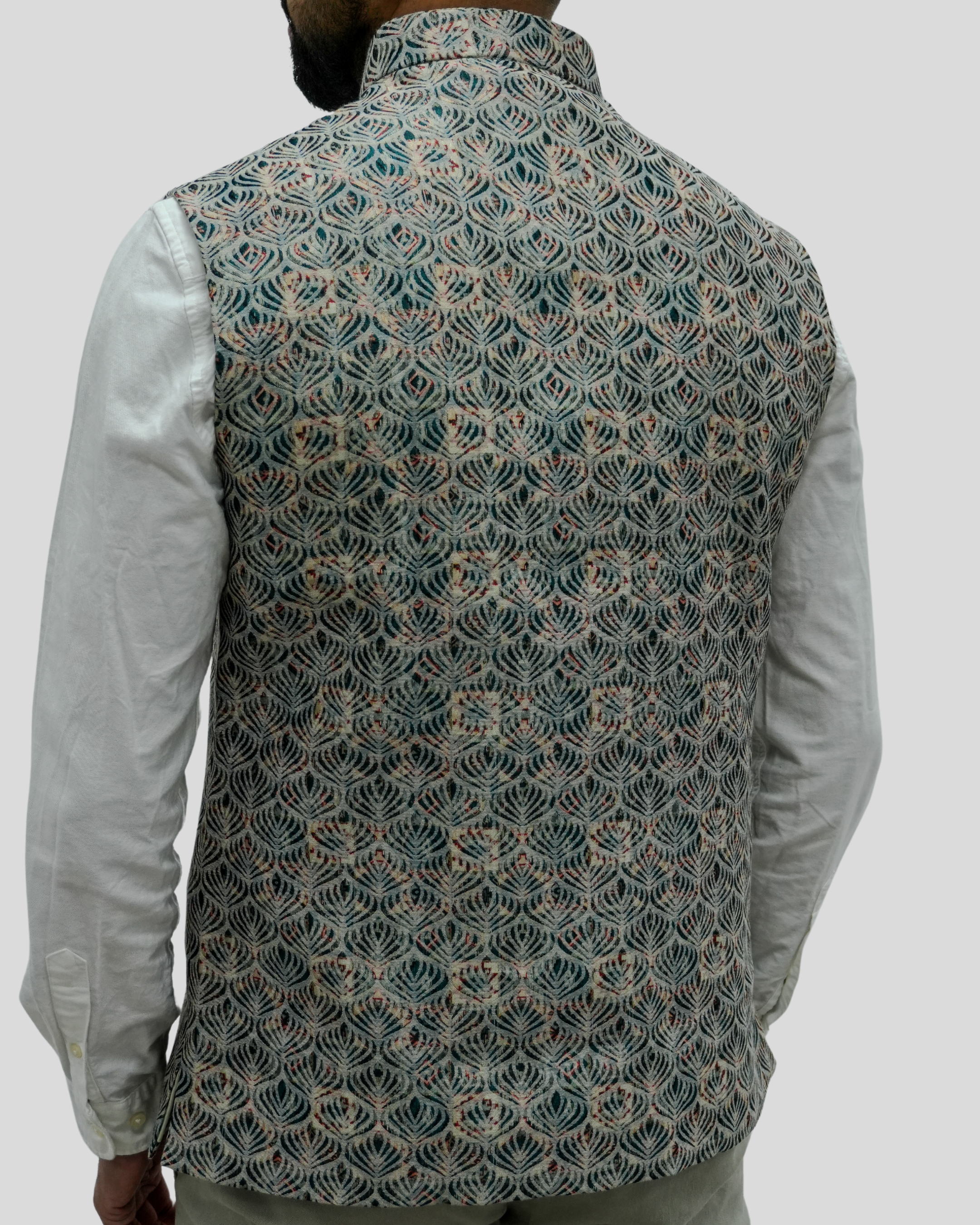 Heritage Sea Green Nehru Jacket