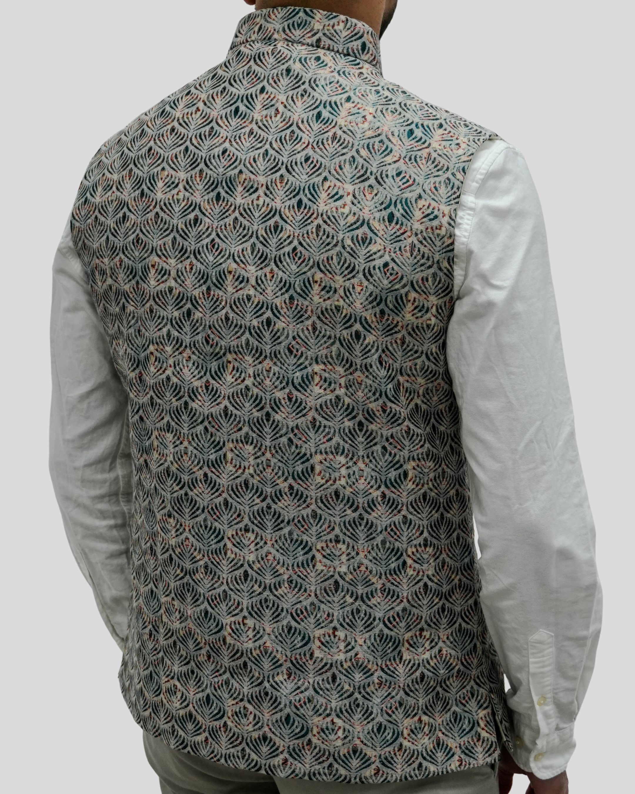 Heritage Sea Green Nehru Jacket